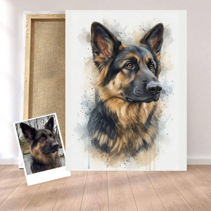 Portrait animaux Aquarelle